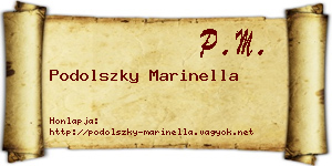 Podolszky Marinella névjegykártya